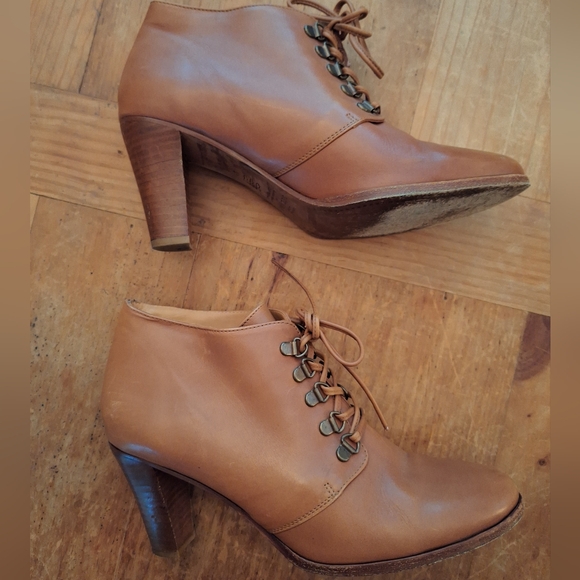 Sezane Heeled Leather Boots - Picture 3 of 10